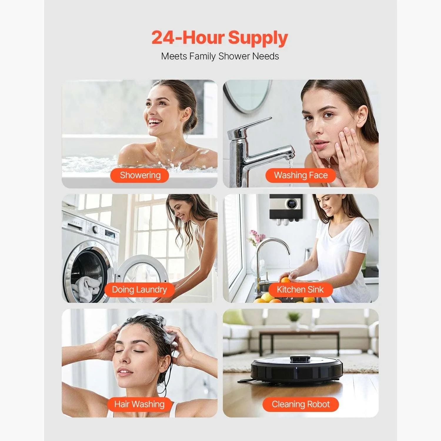 Tankless Electric Water Heater 27/36kW Instant Under Sink System - Image 2