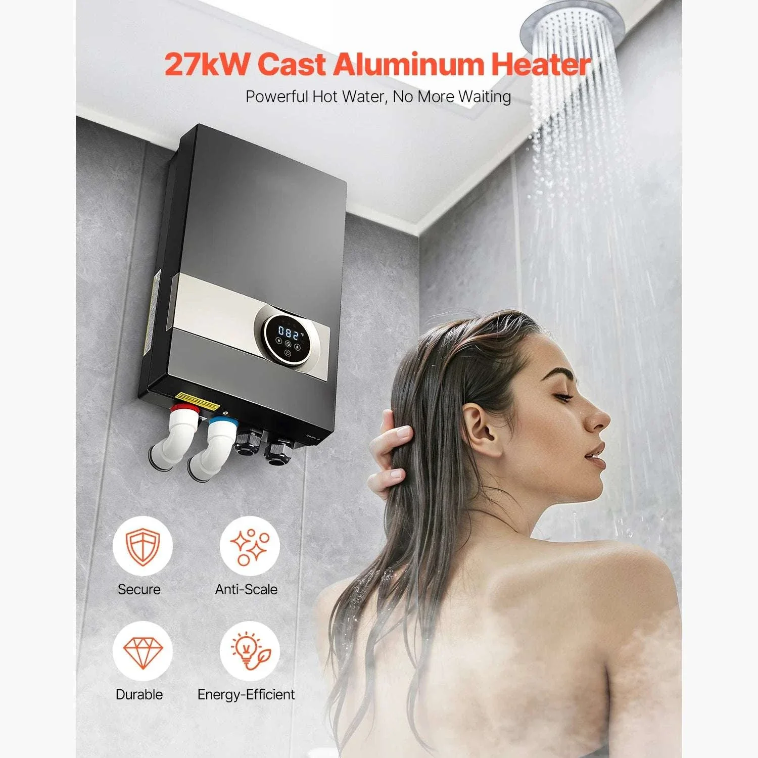 Tankless Electric Water Heater 27/36kW Instant Under Sink System - Image 6