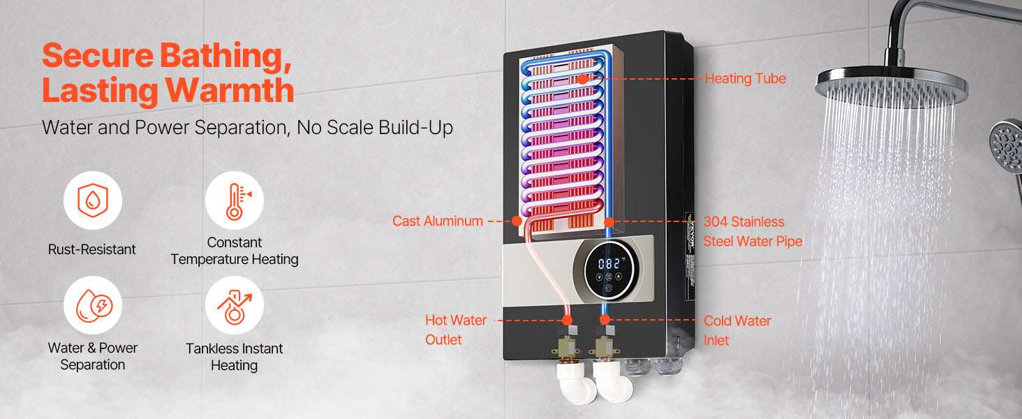 Tankless Electric Water Heater 27/36kW Instant Under Sink System - Image 9