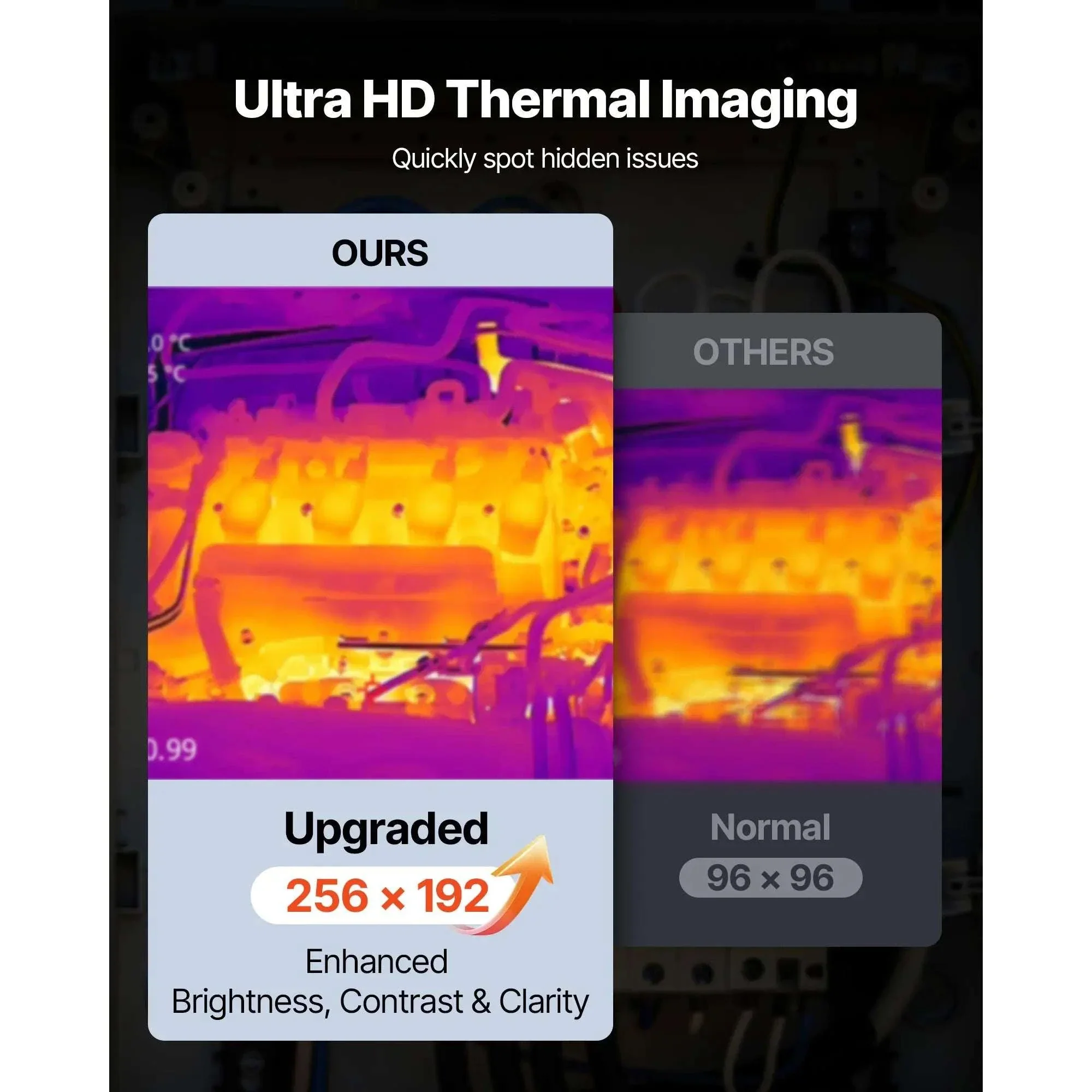 Handheld Thermal Camera 256x192 IR 2MP Visual 25Hz Imager - Image 2
