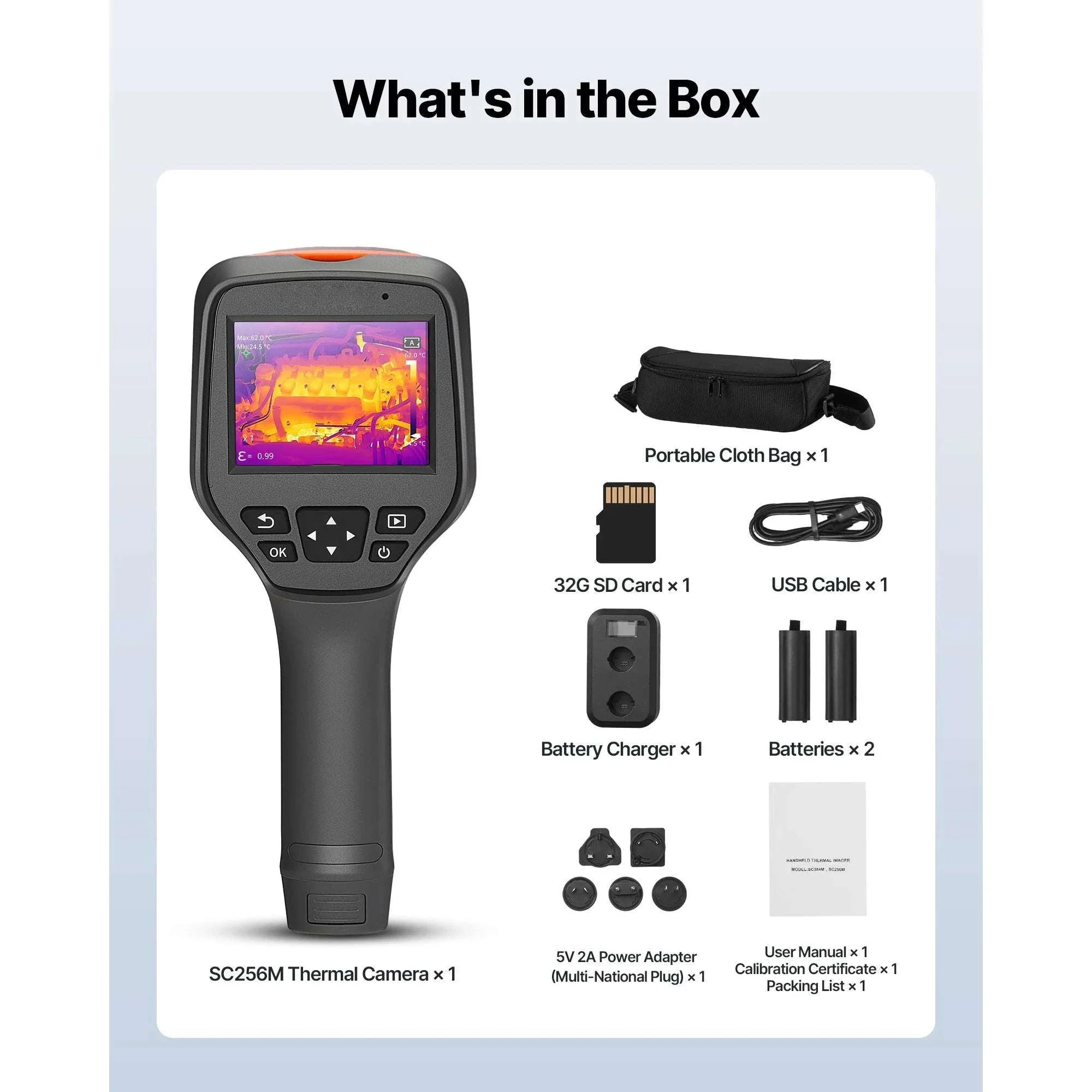 Handheld Thermal Camera 256x192 IR 2MP Visual 25Hz Imager - Image 22