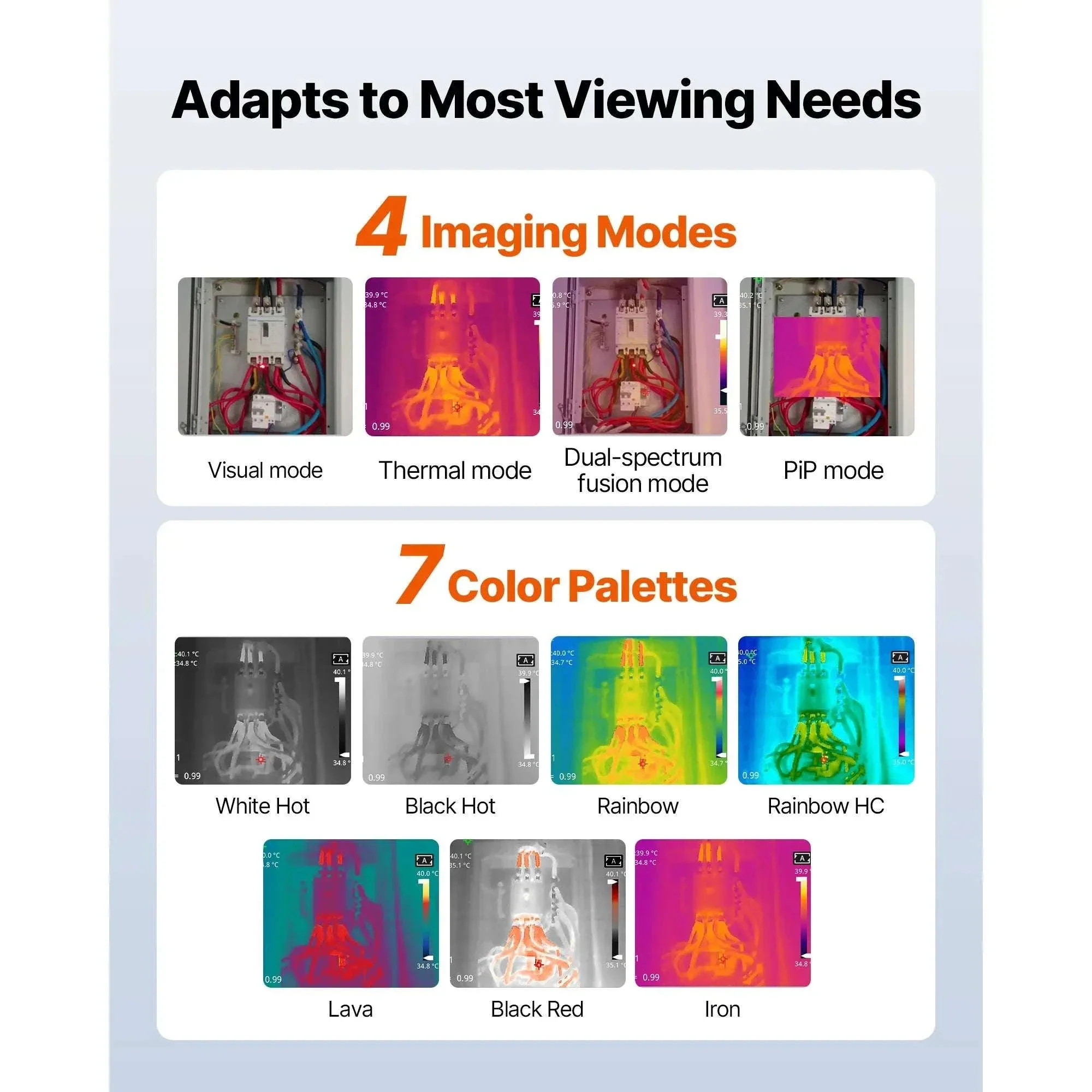 Handheld Thermal Camera 256x192 IR 2MP Visual 25Hz Imager - Image 6