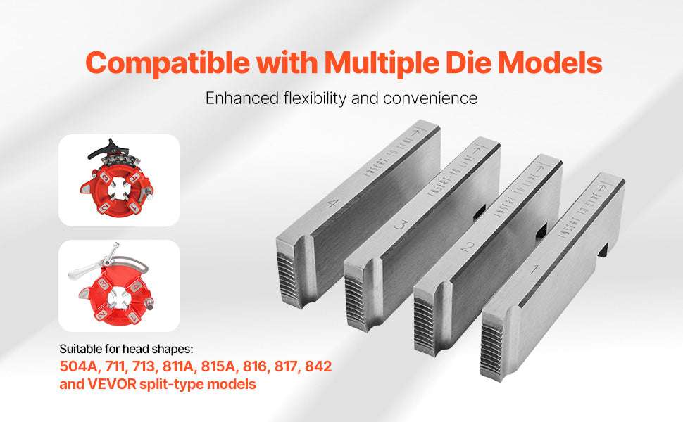 1/2"–3/4" NPT Pipe Threading Dies Set (4pcs) for RIDGID Heads - Image 10