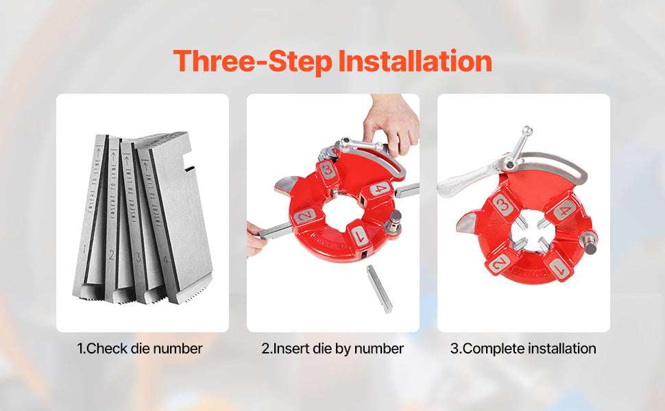 1/2"–3/4" NPT Pipe Threading Dies Set (4pcs) for RIDGID Heads - Image 12