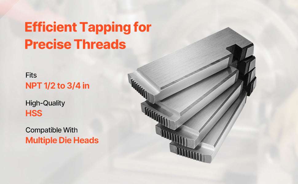 1/2"–3/4" NPT Pipe Threading Dies Set (4pcs) for RIDGID Heads - Image 8