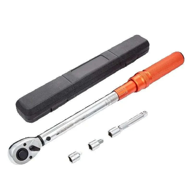 Adjustable Click Torque Wrench Set with Dual Scale Precision