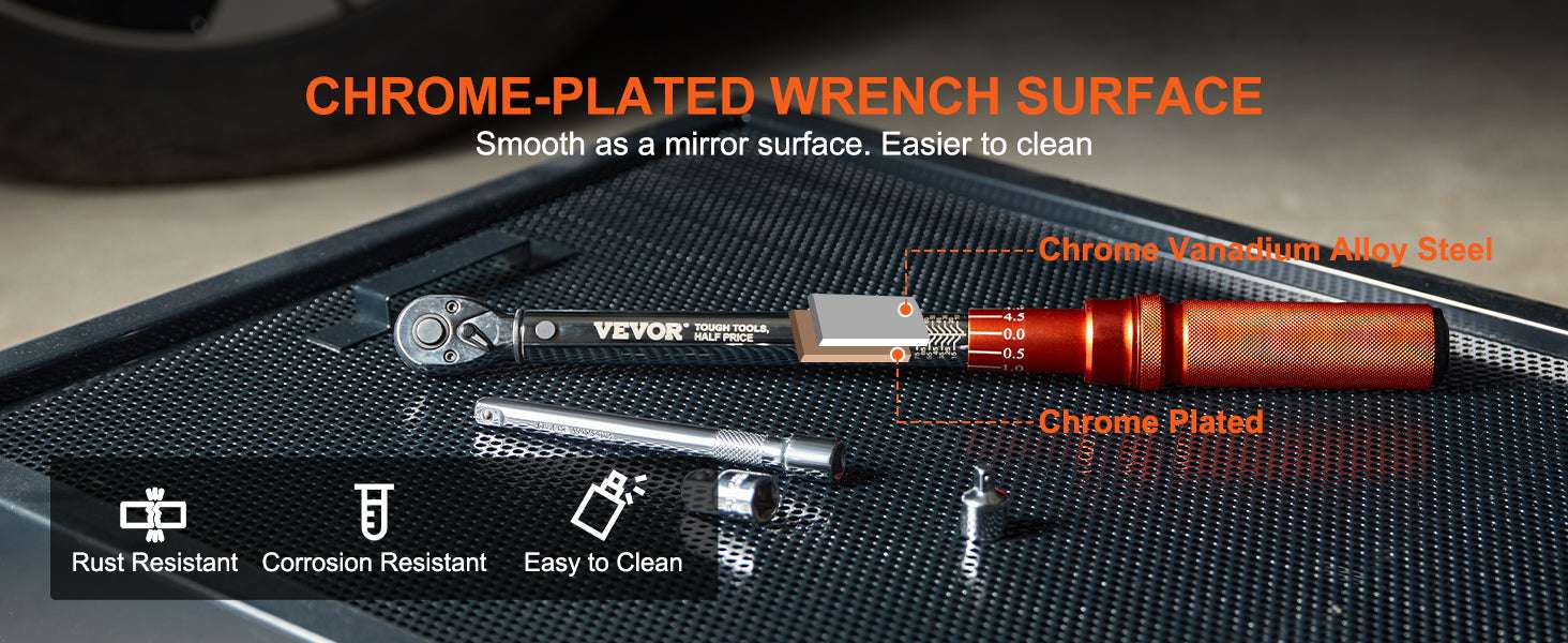 Adjustable Click Torque Wrench Set with Dual Scale Precision - Image 9