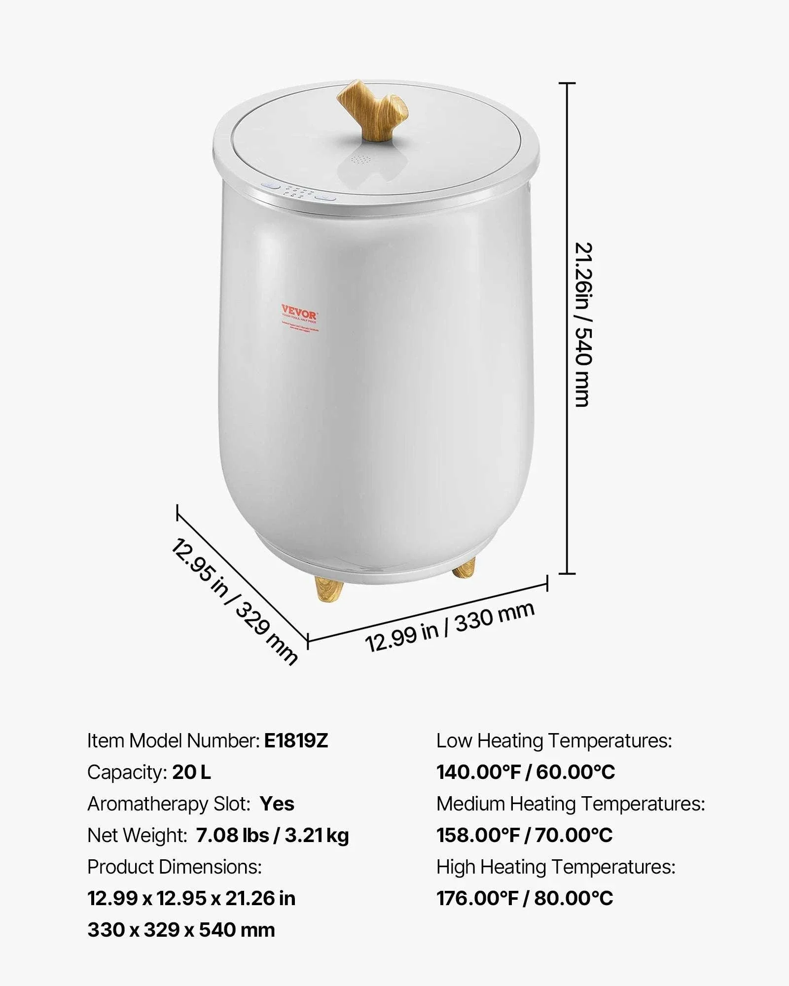 20L Towel Warmer Bucket with Adjustable Heat & Aromatherapy - Image 17