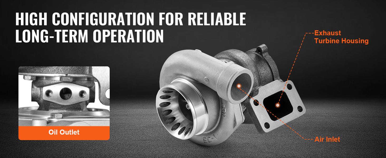 Turbocharger Kit for 2.5–6.0L Engines with Gaskets & Alloy Impeller - Image 12