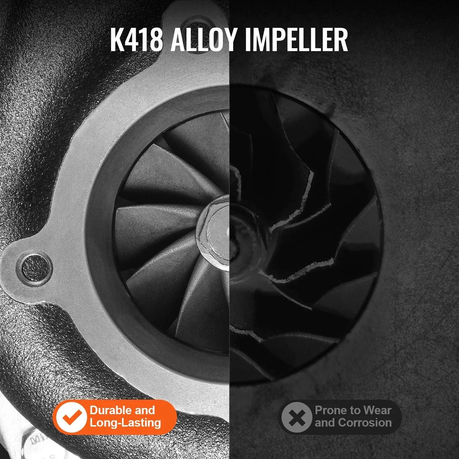 Turbocharger Kit for 2.5–6.0L Engines with Gaskets & Alloy Impeller - Image 5