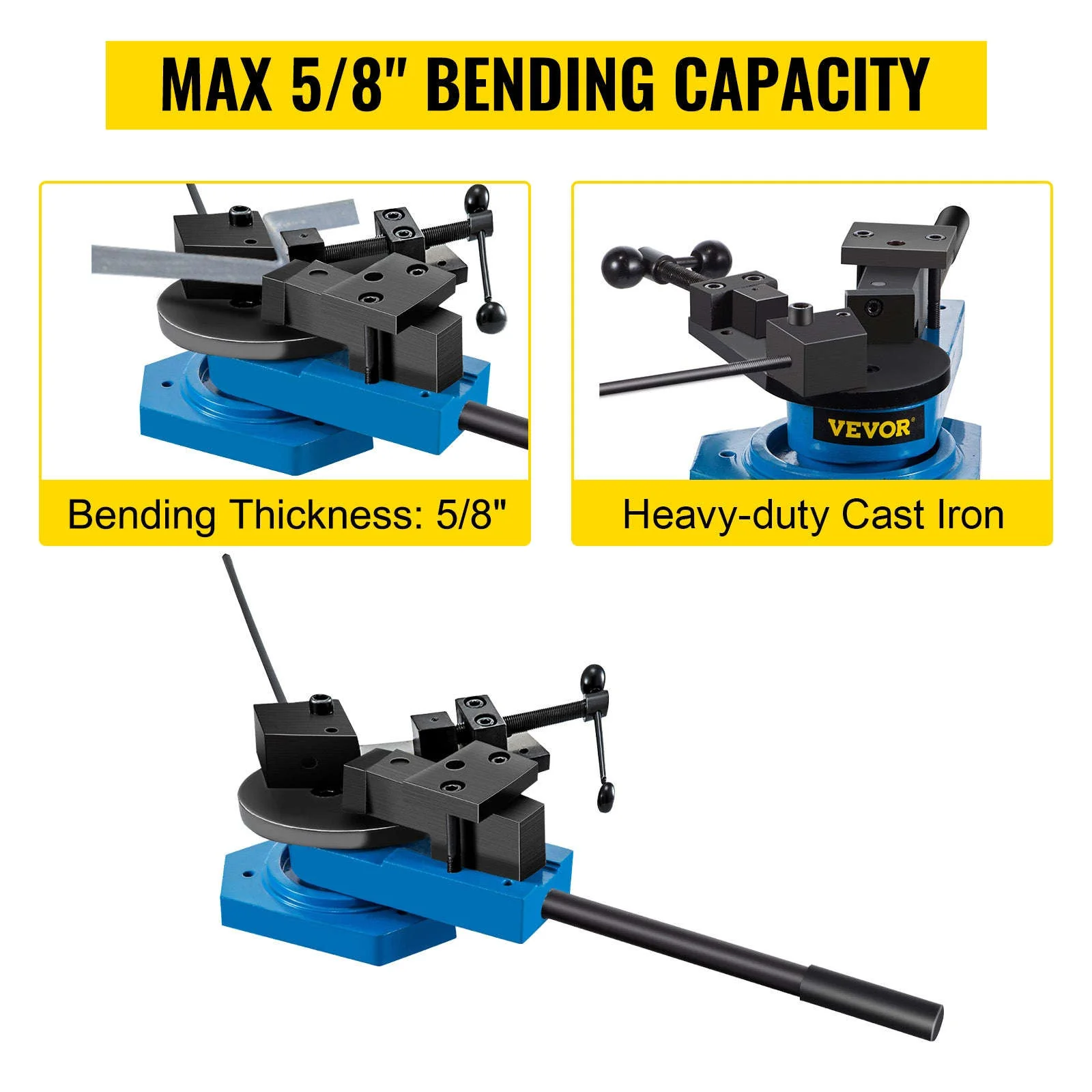 Manual Universal Metal Bender SBG-40 for Steel, Flat, Round & Square Bar - Image 10