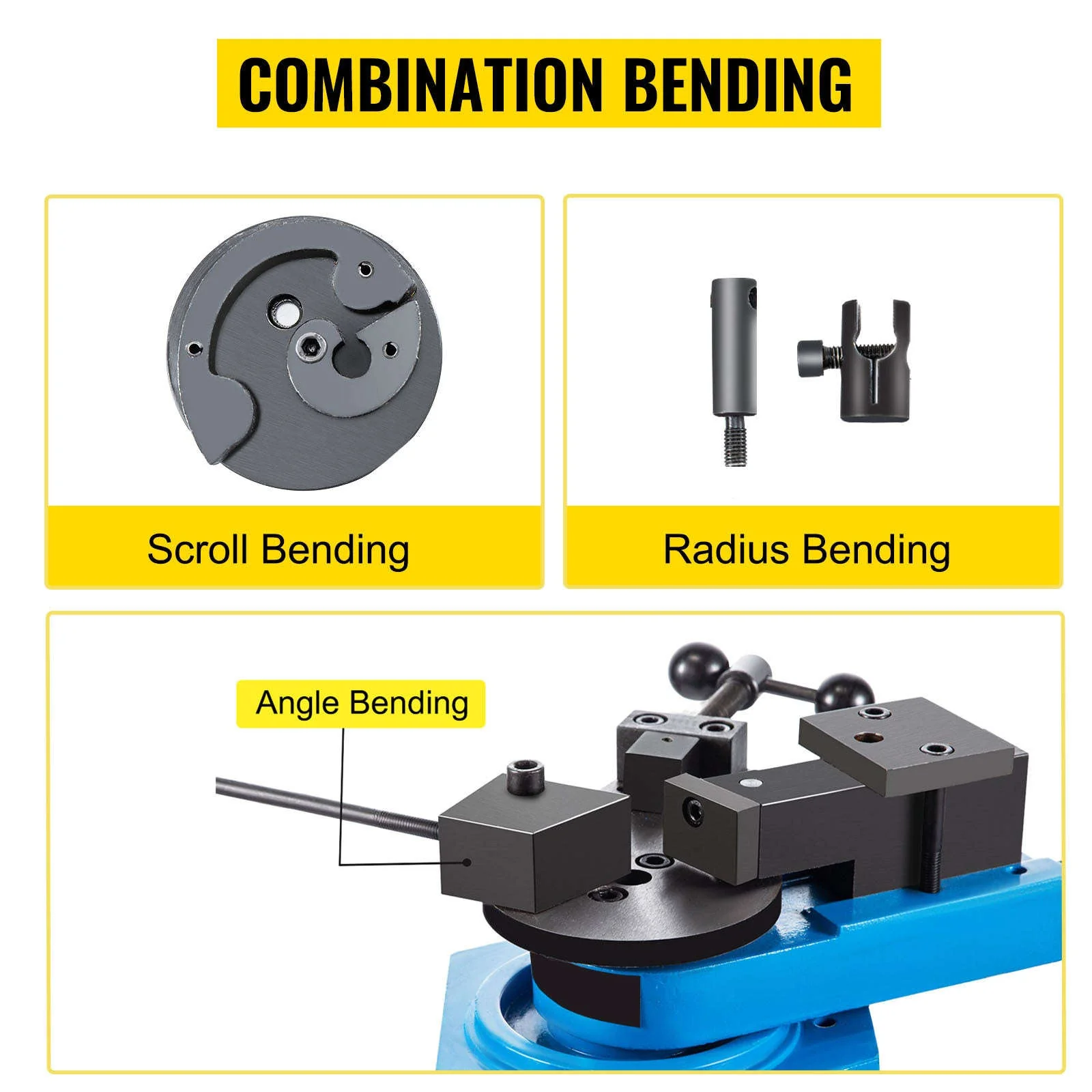 Manual Universal Metal Bender SBG-40 for Steel, Flat, Round & Square Bar - Image 11