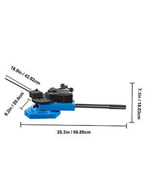 Manual Universal Metal Bender SBG-40 for Steel, Flat, Round & Square Bar - Image 16