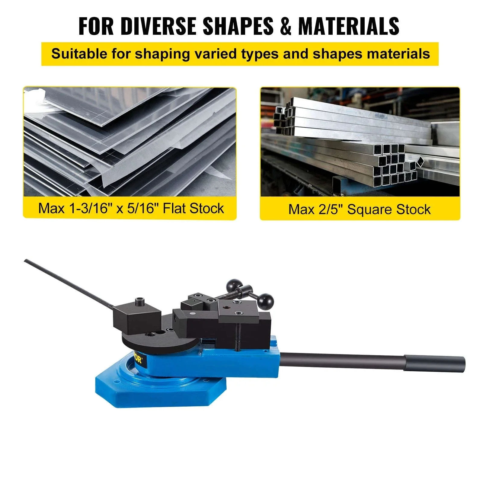 Manual Universal Metal Bender SBG-40 for Steel, Flat, Round & Square Bar - Image 5