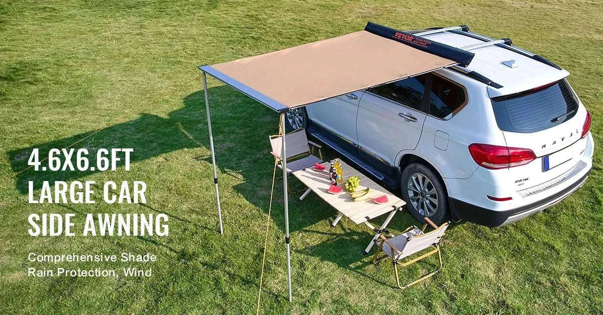 Retractable Car Side Awning for SUV Truck Camper Waterproof Shelter - Image 8