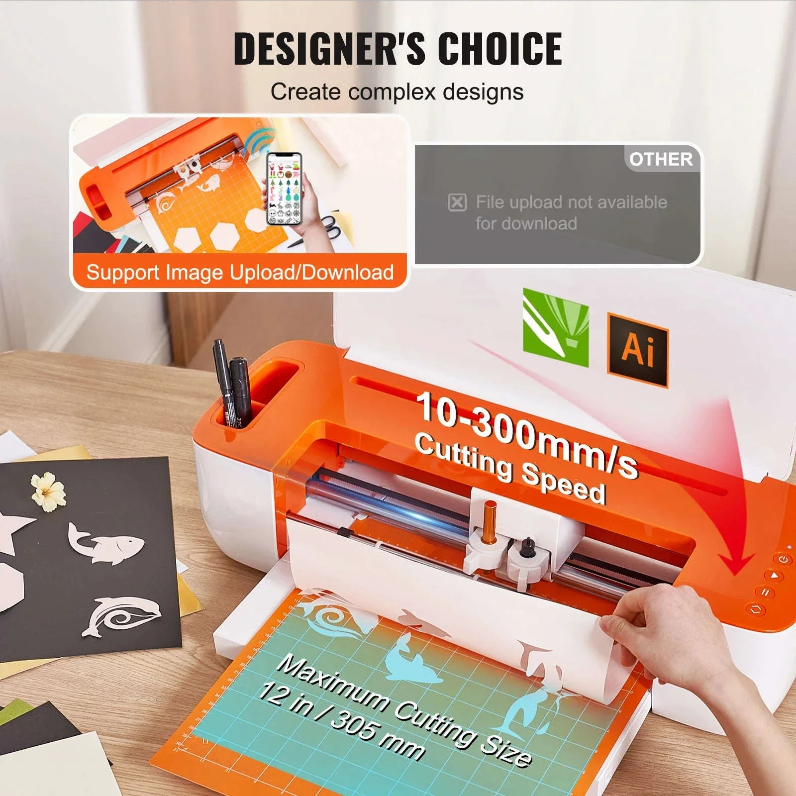 SucceBuy 14-Inch Vinyl Cutter Plotter for Clean, Precise Cuts - Image 3