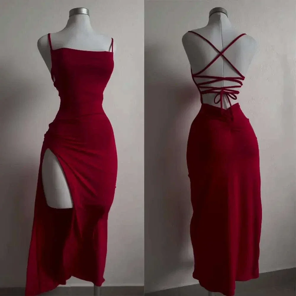 Women’s Summer Halter Strap Bodycon Dress