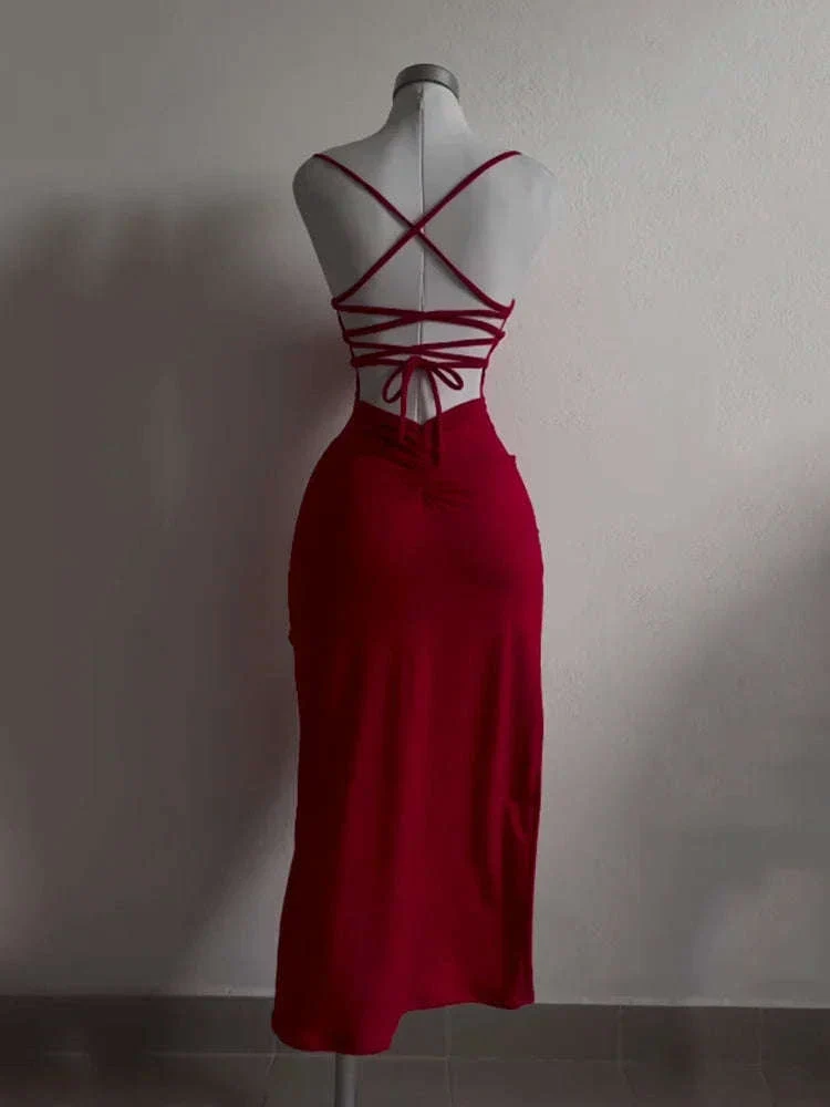 Women’s Summer Halter Strap Bodycon Dress - Image 10