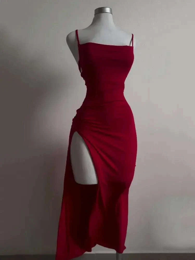 Women’s Summer Halter Strap Bodycon Dress - Image 2