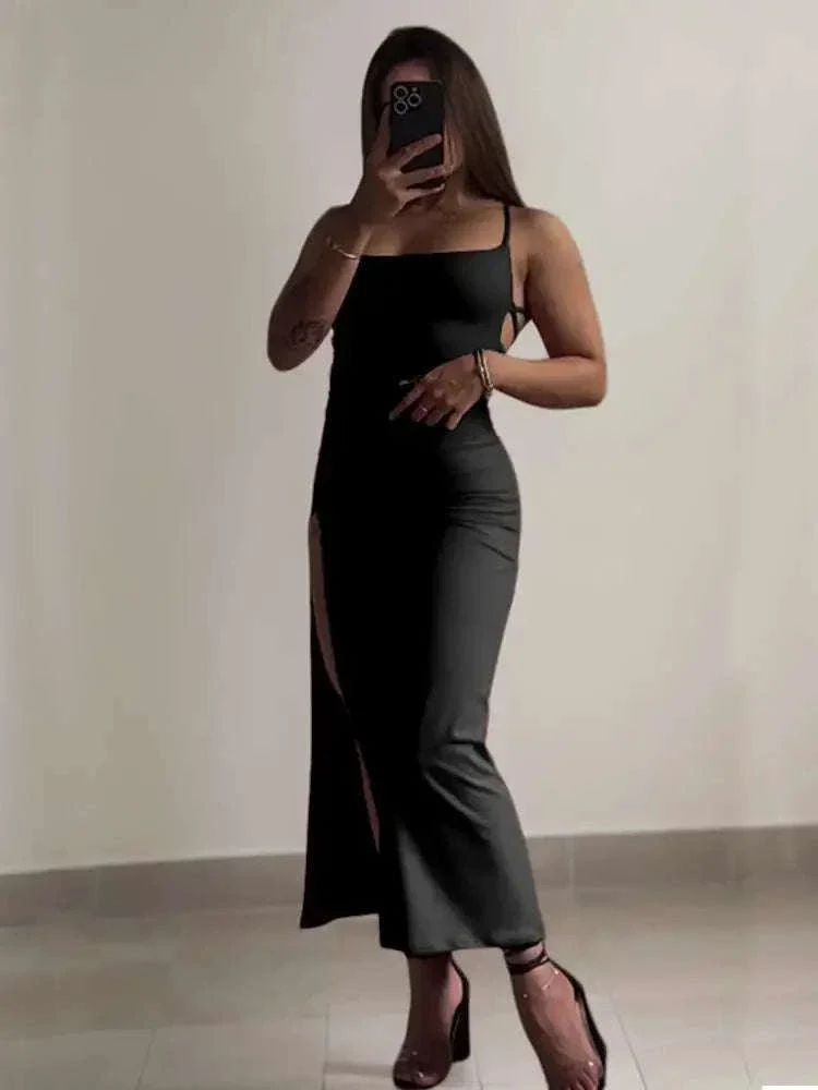 Women’s Summer Halter Strap Bodycon Dress - Image 3