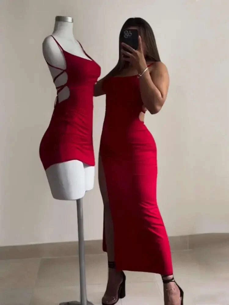 Women’s Summer Halter Strap Bodycon Dress - Image 5