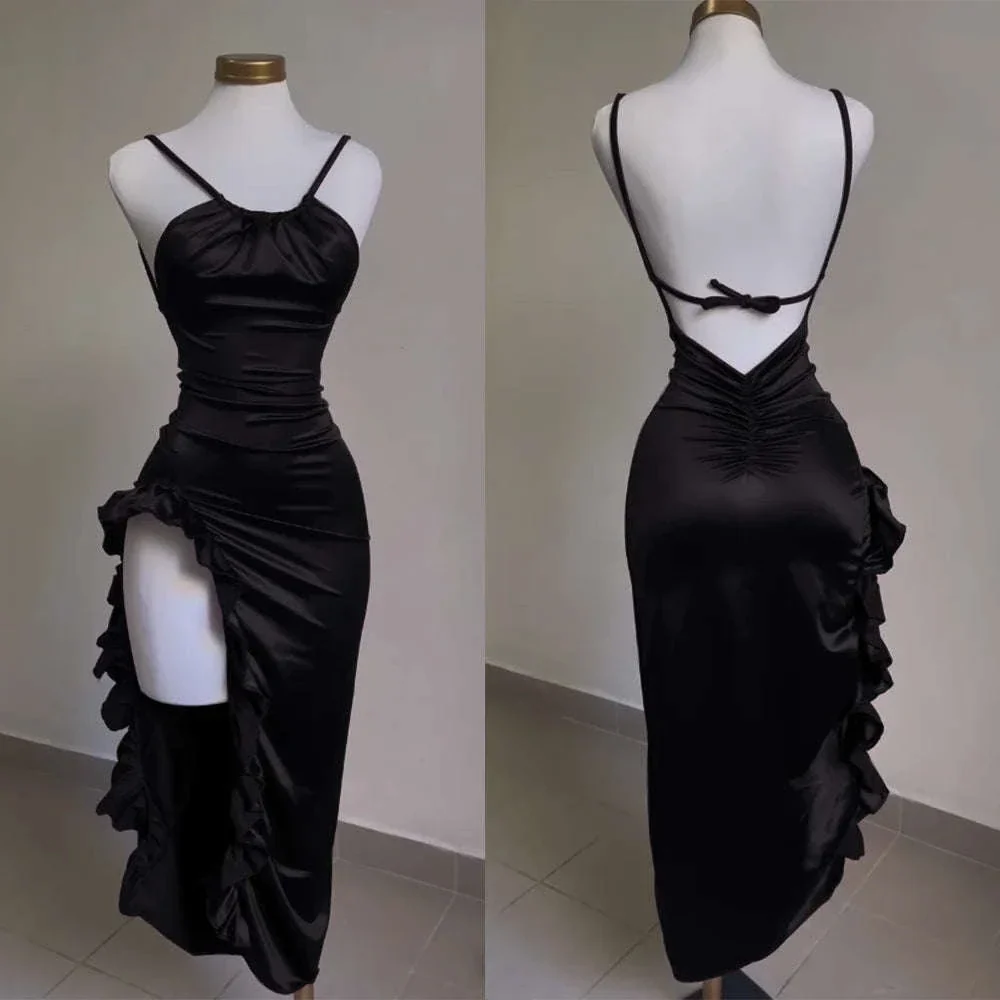 Y2K Summer Halter Dress with Curve-Hugging Retro Style - Image 15