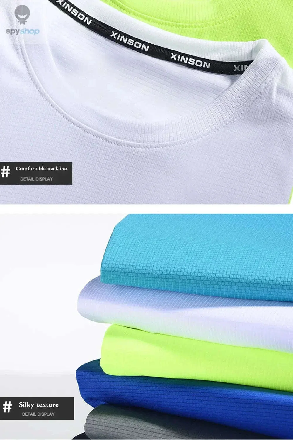 Men's Quick-Dry Ice Silk T-Shirt for Training and Outdoor Wear - Image 13