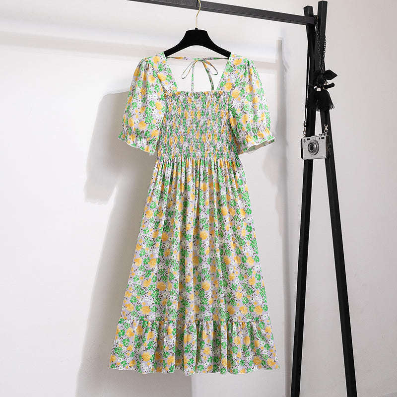 Summer Pleated Chiffon Midi Dress with Flattering A-Line Flow - Image 18
