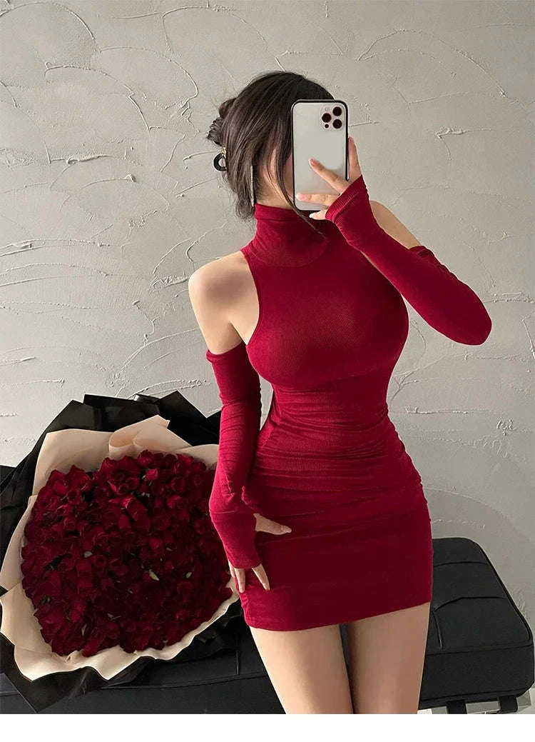 Summer Pleated Bodycon Dress with Flattering Mini Silhouette - Image 6