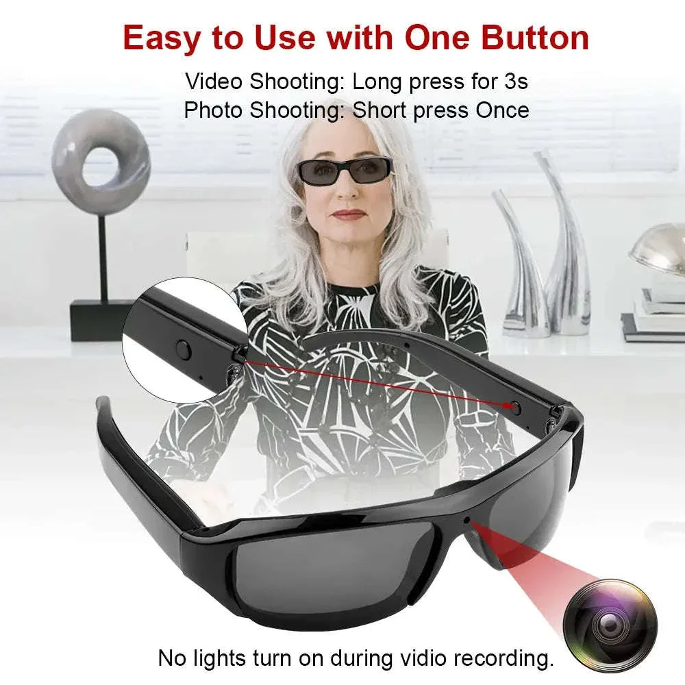 HD Glasses Camera for Hands-Free First-Person Recording - Image 3