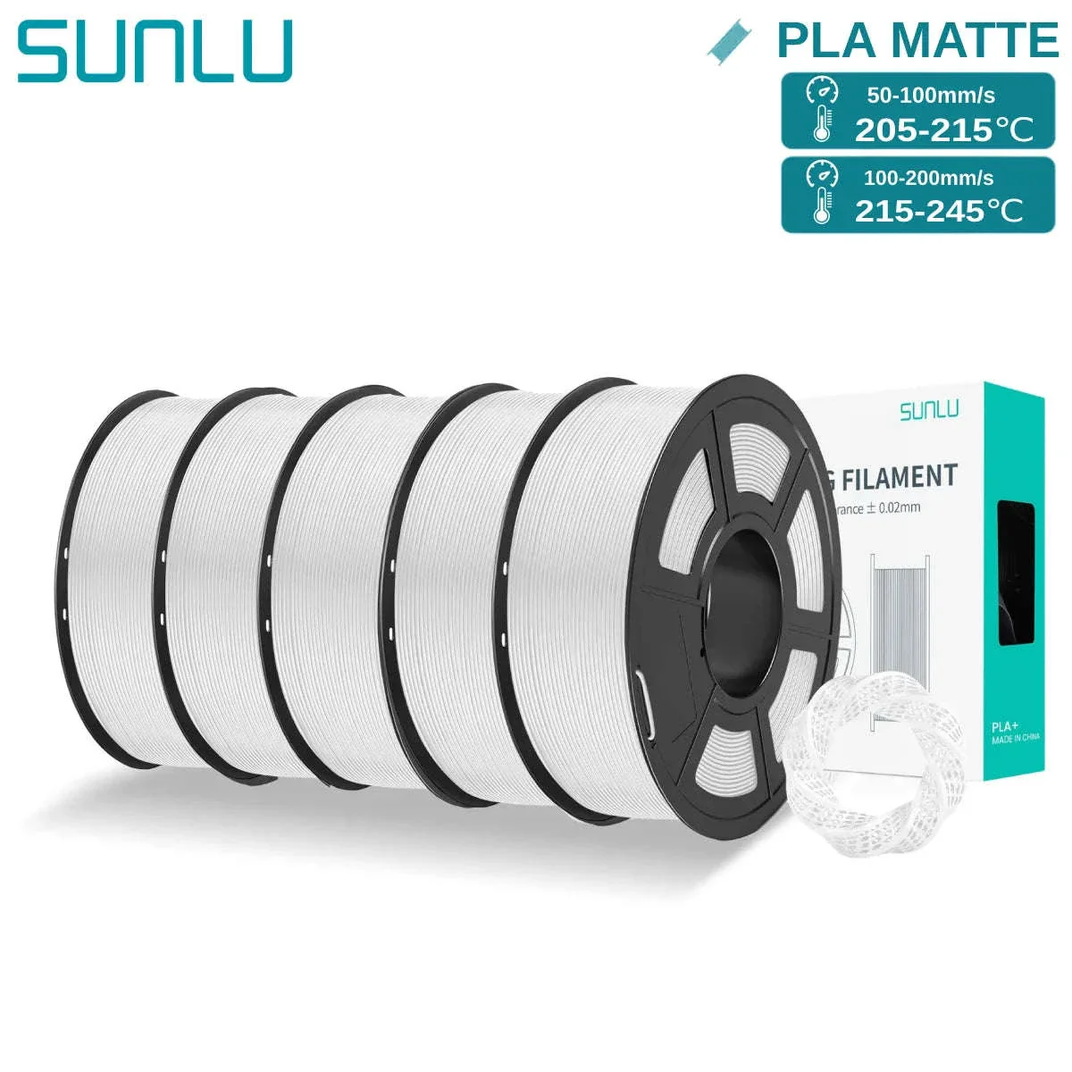 SUNLU PLAmatte 1.75mm 3D Filament for Clean, Matte Prints - Image 15