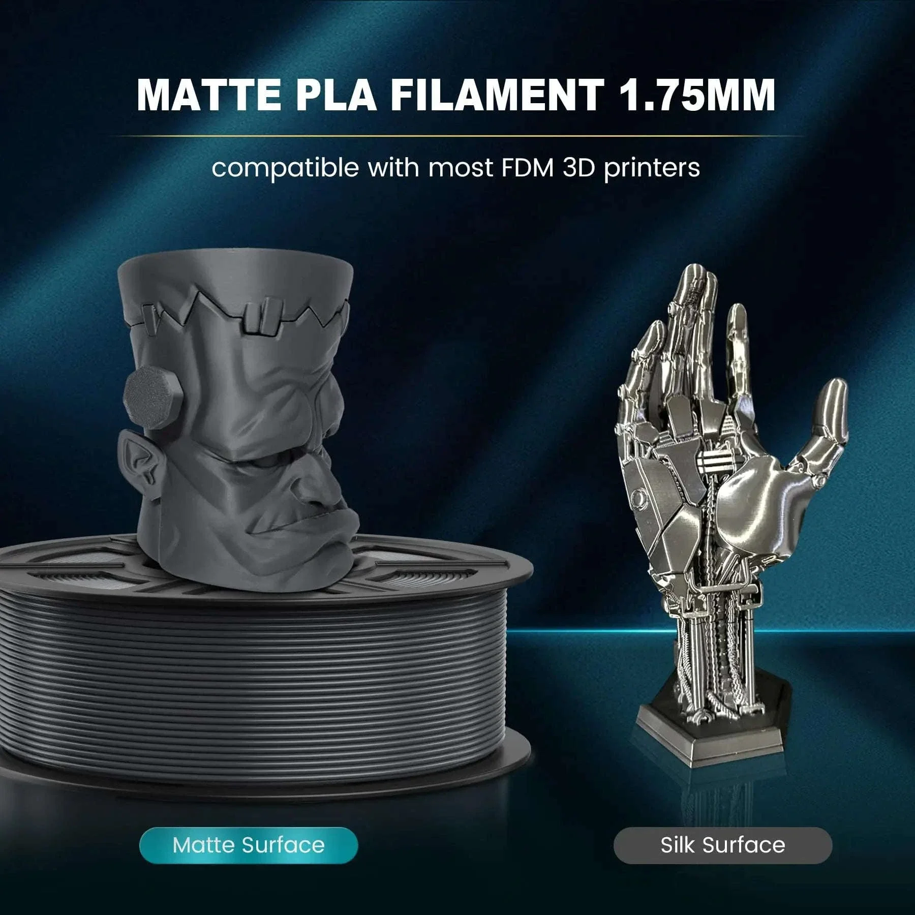 SUNLU PLAmatte 1.75mm 3D Filament for Clean, Matte Prints - Image 5