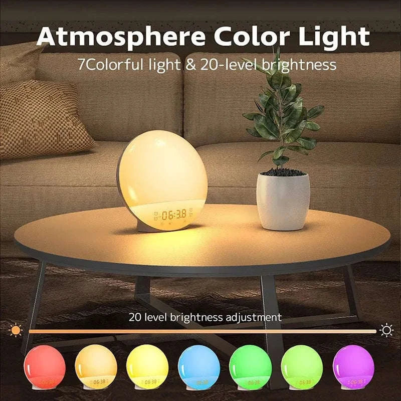 Sunrise Alarm Clock Wake Up Light with Dual Alarms - Image 3