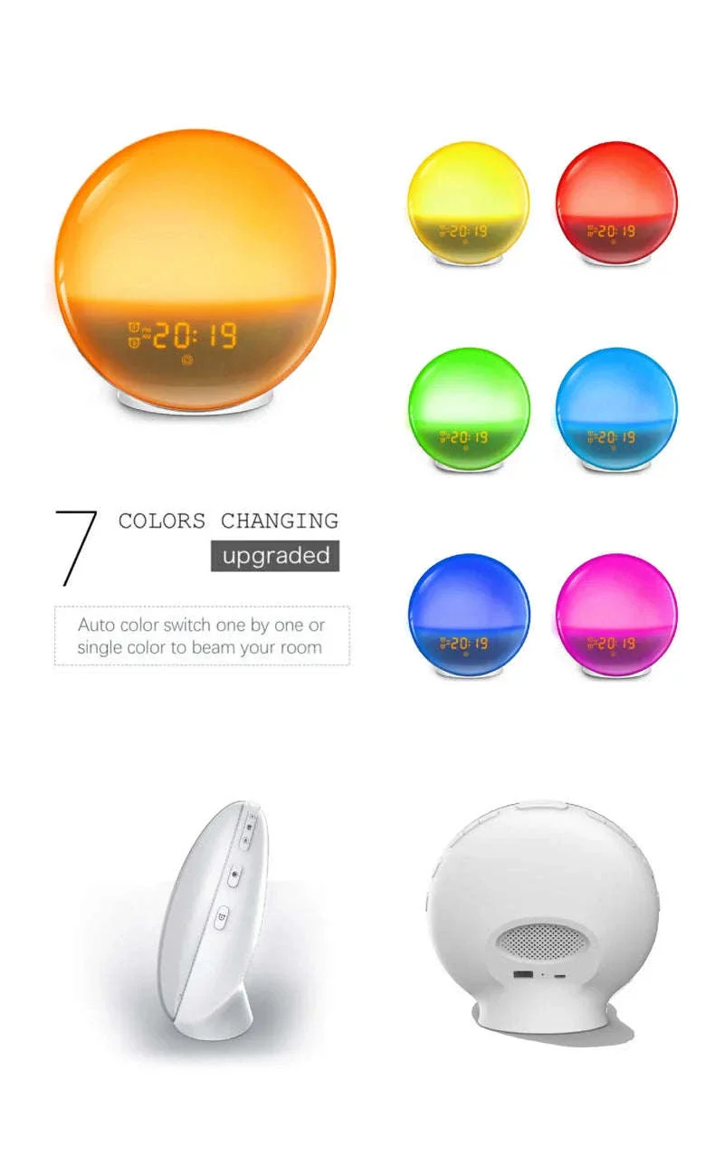 Sunrise Alarm Clock Wake Up Light with Dual Alarms - Image 8