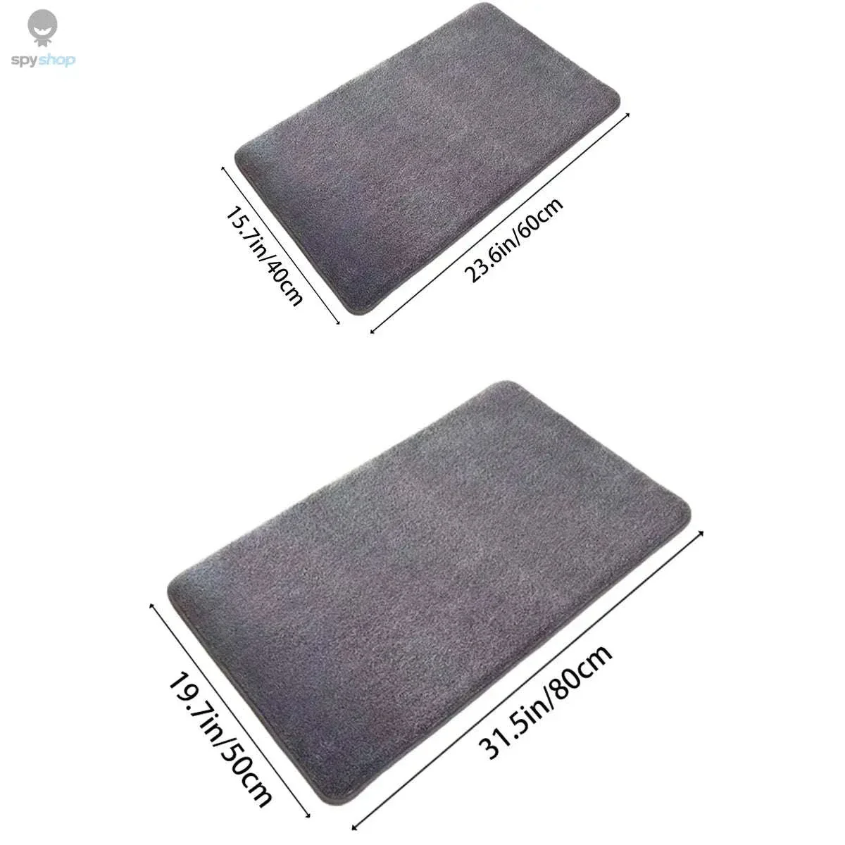 Super Absorbent Coral Velvet Bath Mat with Non-Slip Stability - Image 6