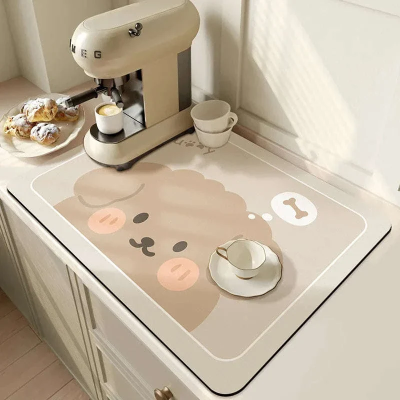Super Absorbent Diatom Mud Drying Mat for Cleaner Countertops - Image 19