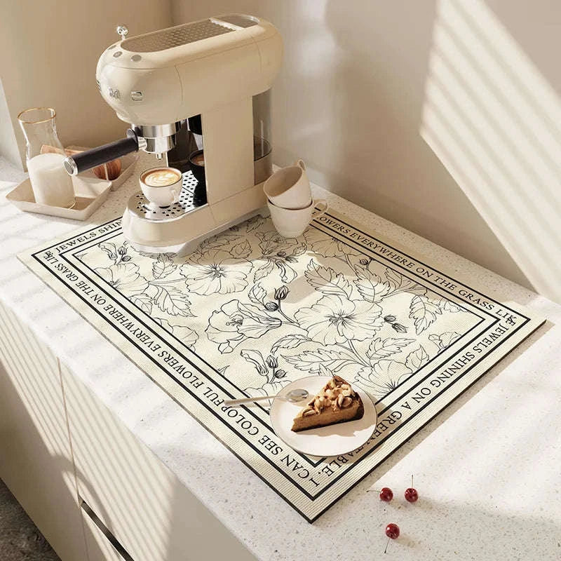 Super Absorbent Diatom Mud Drying Mat for Cleaner Countertops - Image 20