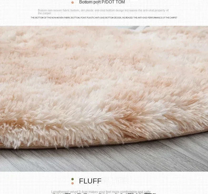 Super Soft Plush Round Rug Mat for Cozy Home Comfort - Image 27