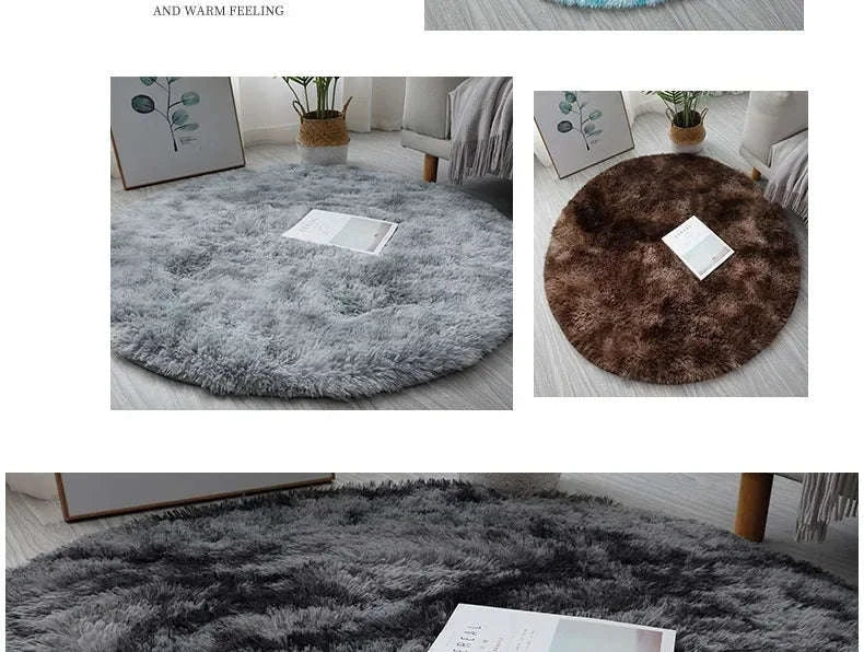 Super Soft Plush Round Rug Mat for Cozy Home Comfort - Image 32