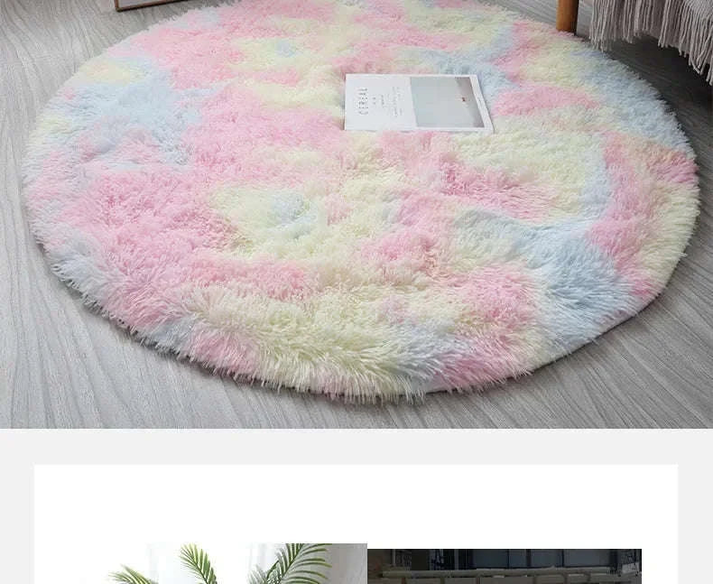 Super Soft Plush Round Rug Mat for Cozy Home Comfort - Image 9