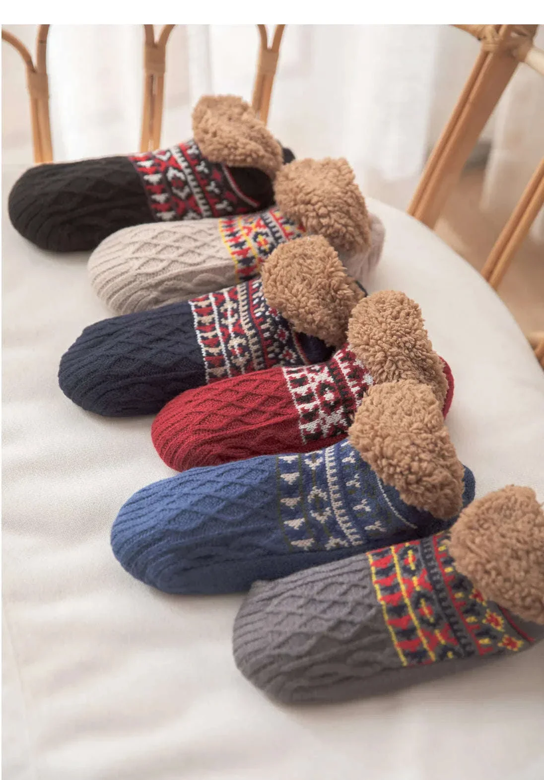Non-Slip Floor Socks for Warm, Cozy Comfort at Home - Image 16