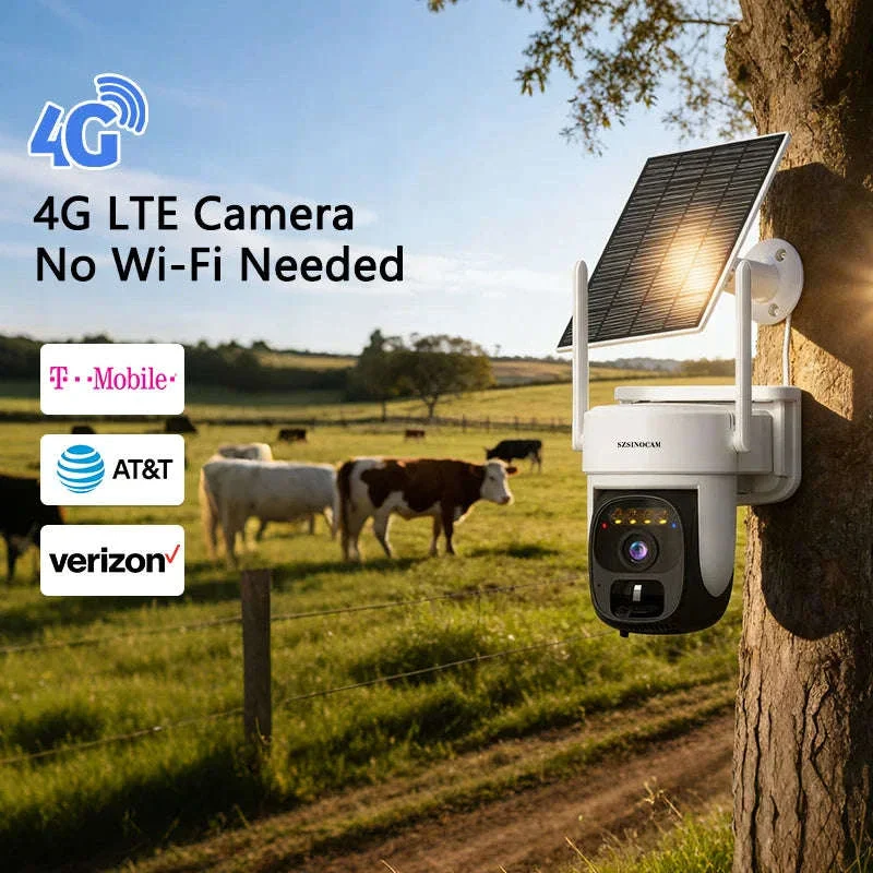 4G Solar-Powered 3MP Outdoor Security Camera with Color Night Vision - Image 10