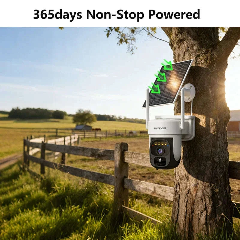 4G Solar-Powered 3MP Outdoor Security Camera with Color Night Vision - Image 5