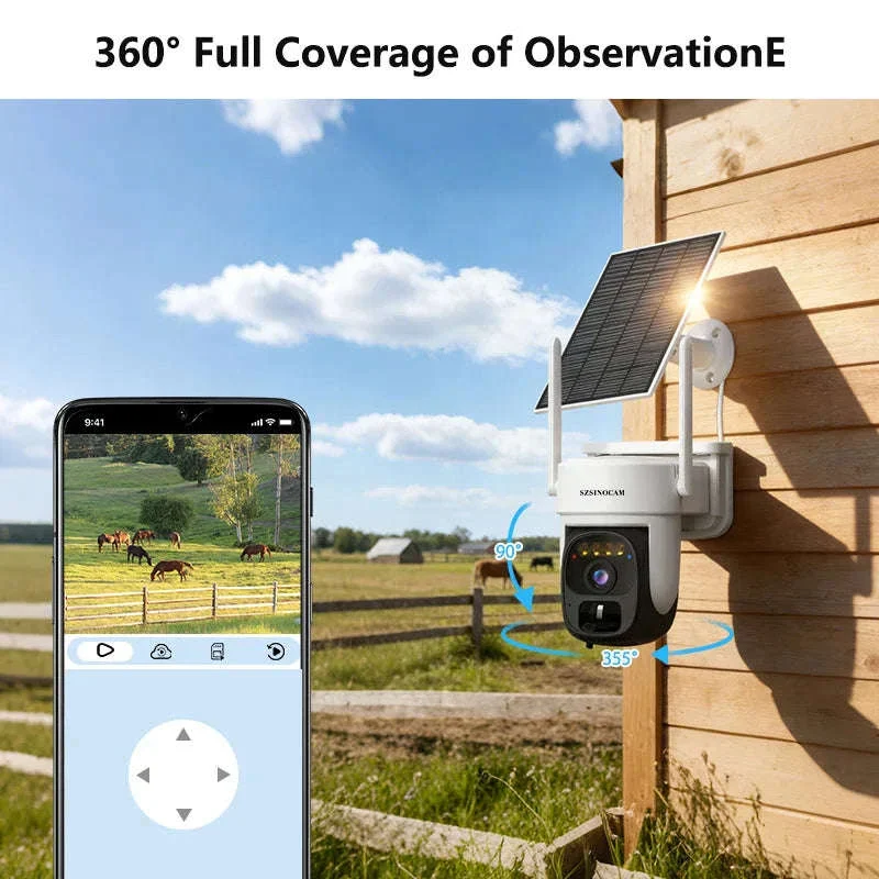 4G Solar-Powered 3MP Outdoor Security Camera with Color Night Vision - Image 6