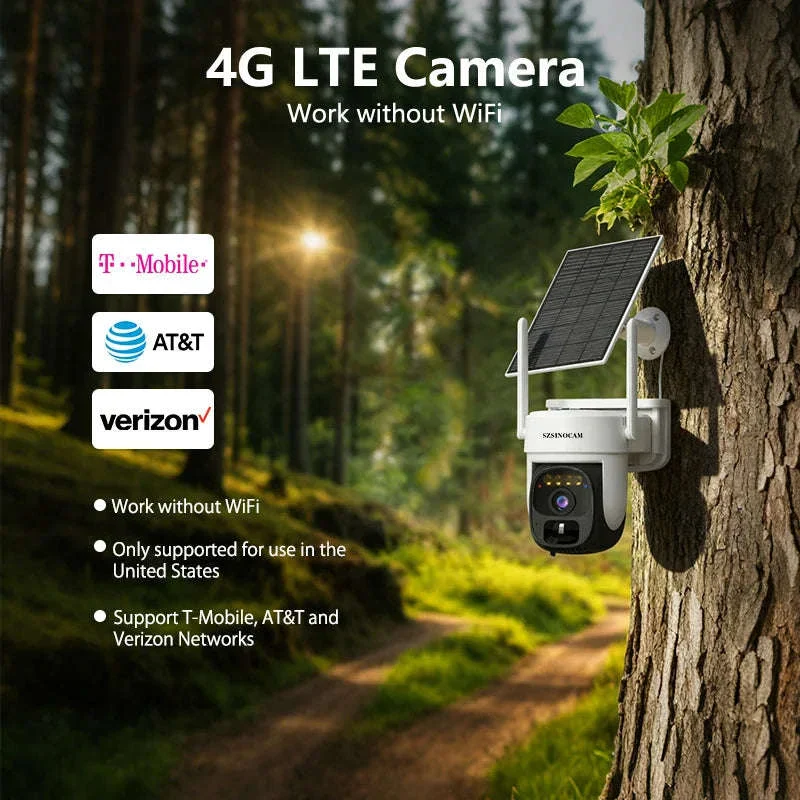 4G Solar-Powered 3MP Outdoor Security Camera with Color Night Vision - Image 8