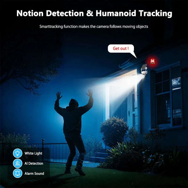 4G Solar-Powered 3MP Outdoor Security Camera with Color Night Vision - Image 9