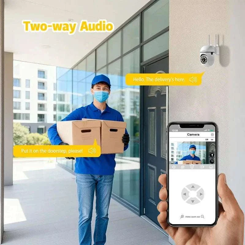 3MP WiFi PTZ Security Camera with 360° View & Two-Way Audio - Image 8