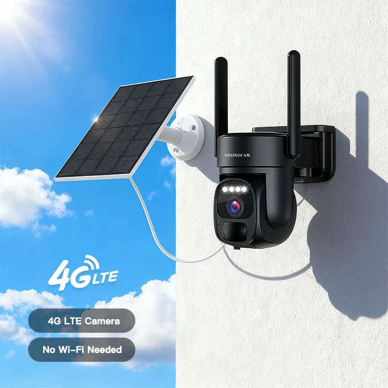4G Solar Security Camera with Human Detection & 360° Coverage - Image 2