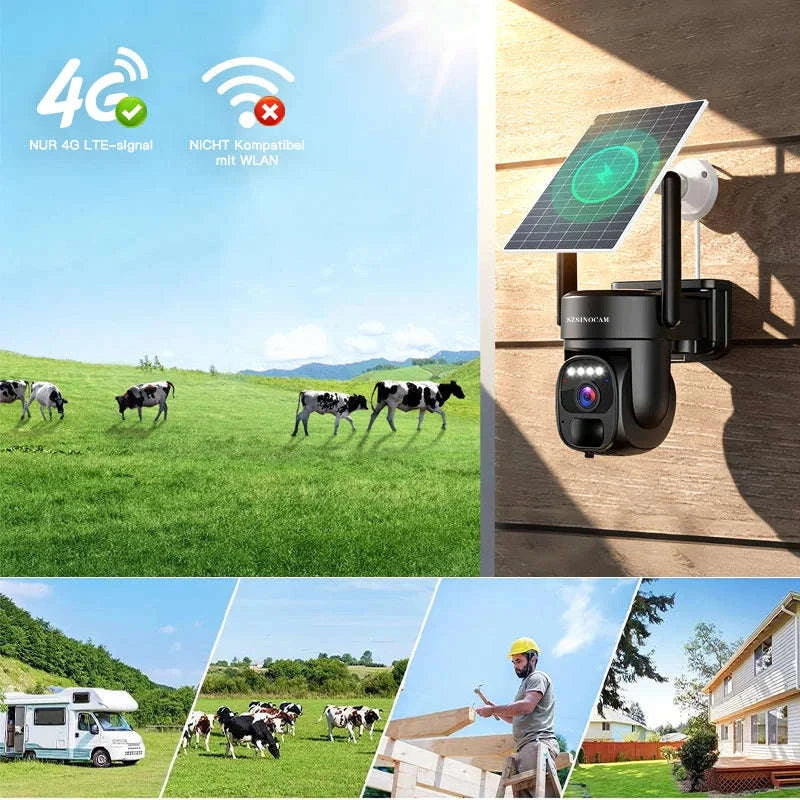 4G Solar Security Camera with Human Detection & 360° Coverage - Image 8