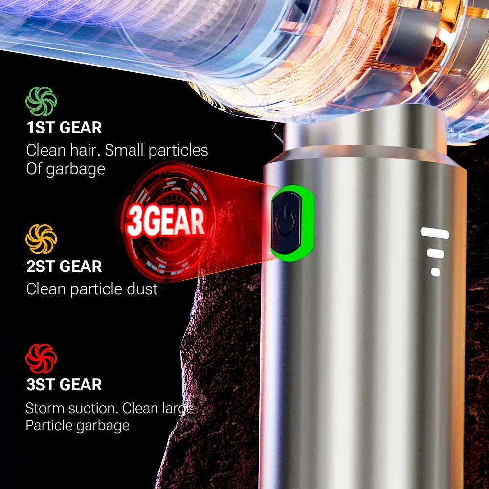 Portable Car Vacuum Cleaner with Strong Suction and Cordless Use - Image 4
